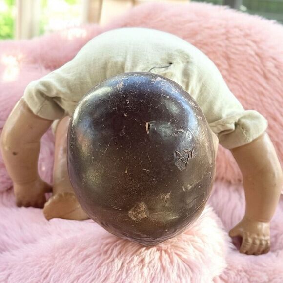 Antique Pre 1940 China Porcelain Baby Doll with Blinking Eyes - Picture 5 of 6